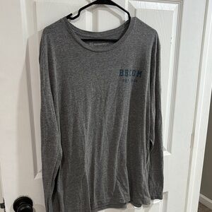 Men’s grey bodybuilding long sleeve